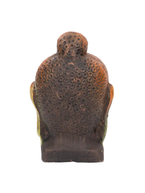 Terracotta Lord Buddha Head Decorative Showpiece
