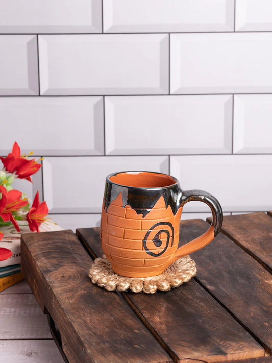 Handgefertigte Tee-/Kaffeetasse aus Terrakotta – 150 ml