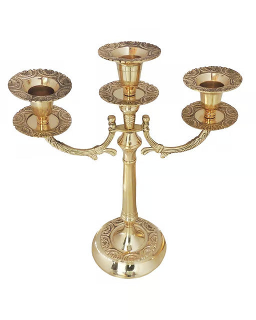 Brass Candle Stand 3 holds
