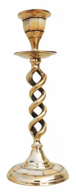 Brass Zig Zag Candle Stand beads 1 holds